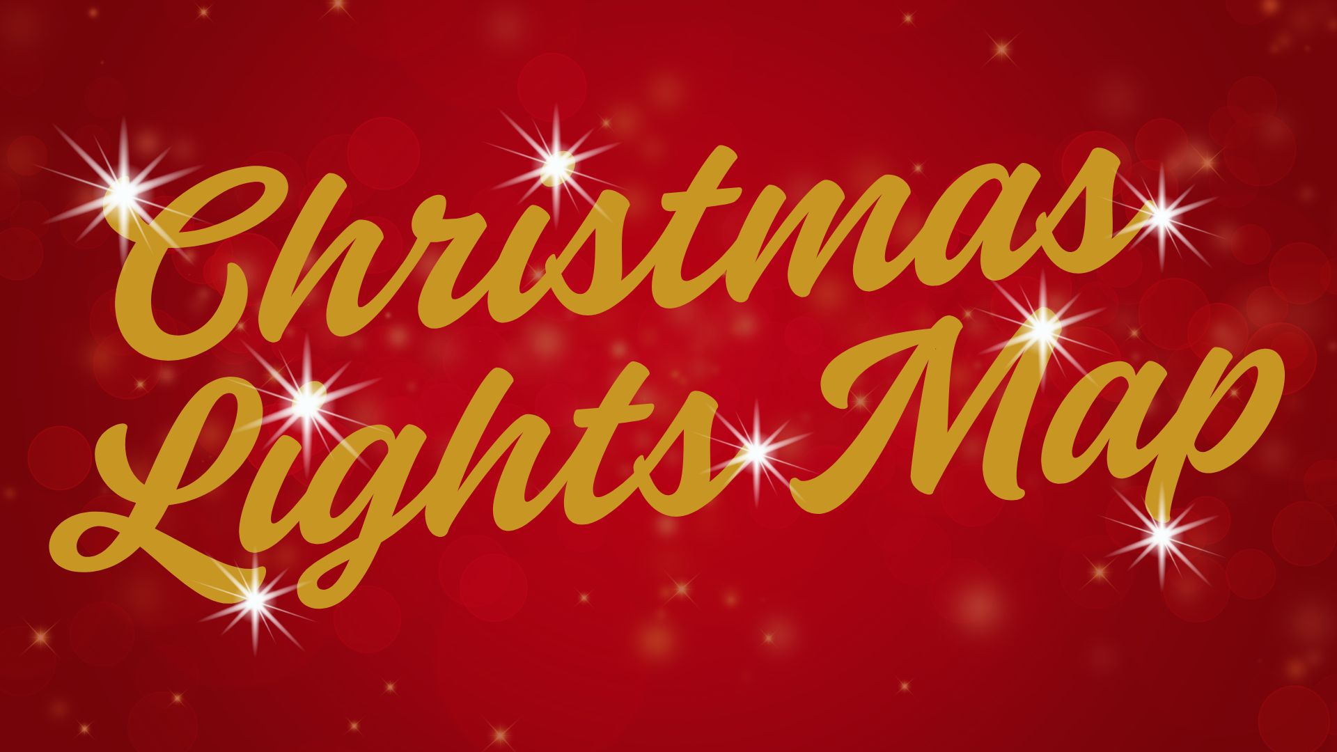 Christmas light heading with sparkle and lights image